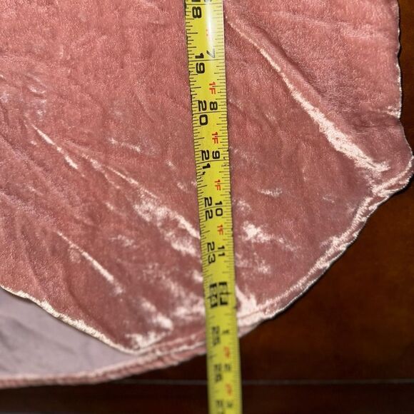 Anthropologie Maeve Karina Crushed Velvet Shirt Size US 2 Small Dust Pink - Picture 15 of 15